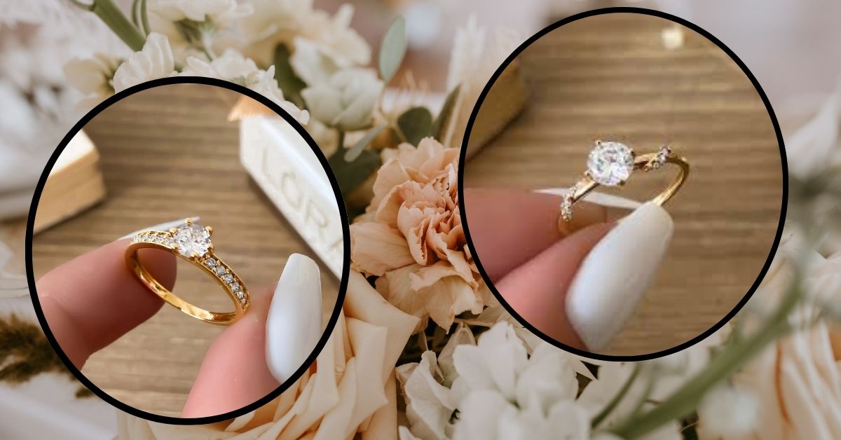 anel solitário noivado