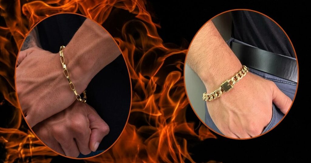 pulseira de ouro masculina